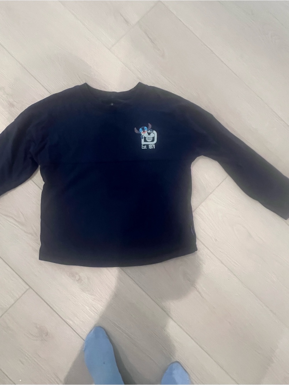Navy Long-Sleeve Graphic Tee - Youth Casual Top